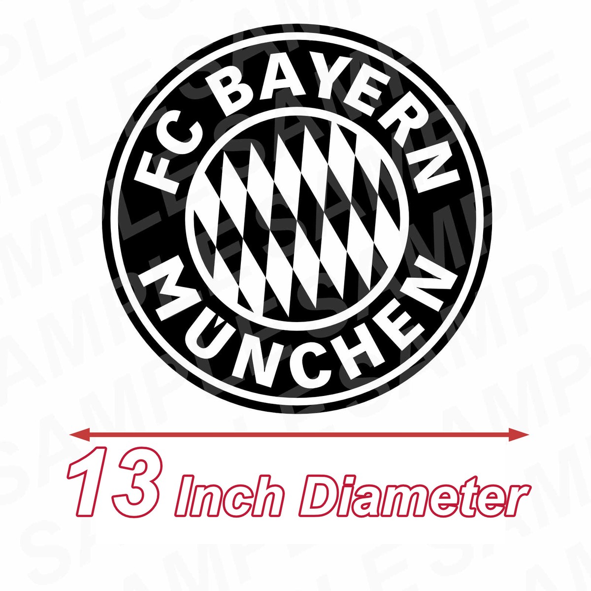 Bayern Munchen Munich FC - LARGE DECAL 13 inch! | eBay