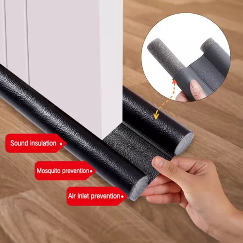 Guarnizione inferiore porta striscia ferma sotto porta protezione tiraggio tappo striscia insonorizzata - Foto 3 di 24