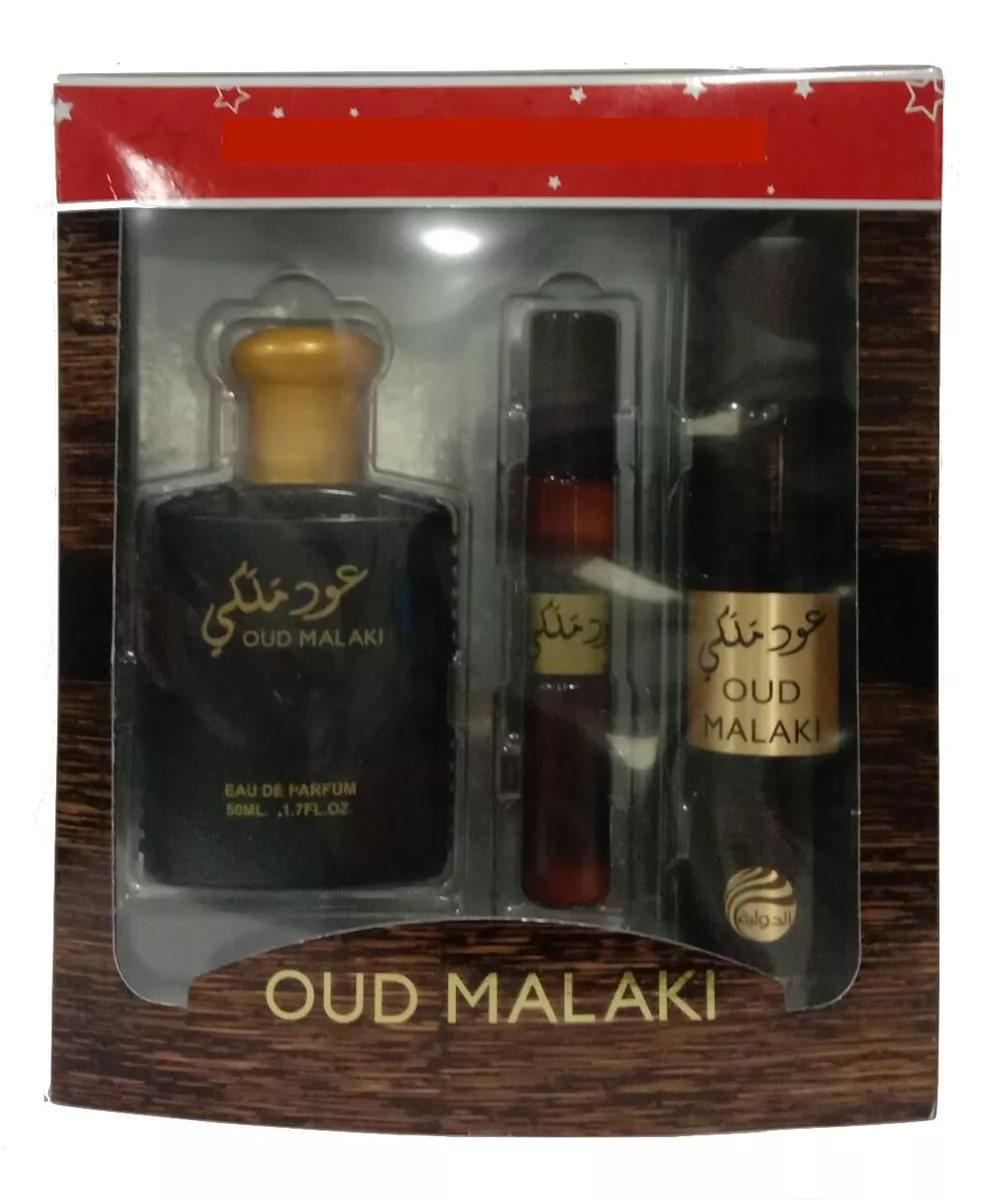 OUD MALAKI 3 Pcs Perfume Non Alcoholic Perfume Body Spray Gift Set