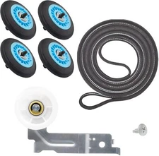Dryer Drum Roller Belt Repair Kit Samsung DV210AEW/XAA DV210AGW/XAA DV218AEB/XAA