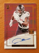 2022 Impeccable Bronze Auto #157 Arnold Ebiketie Falcons Rookie #'d 15/35