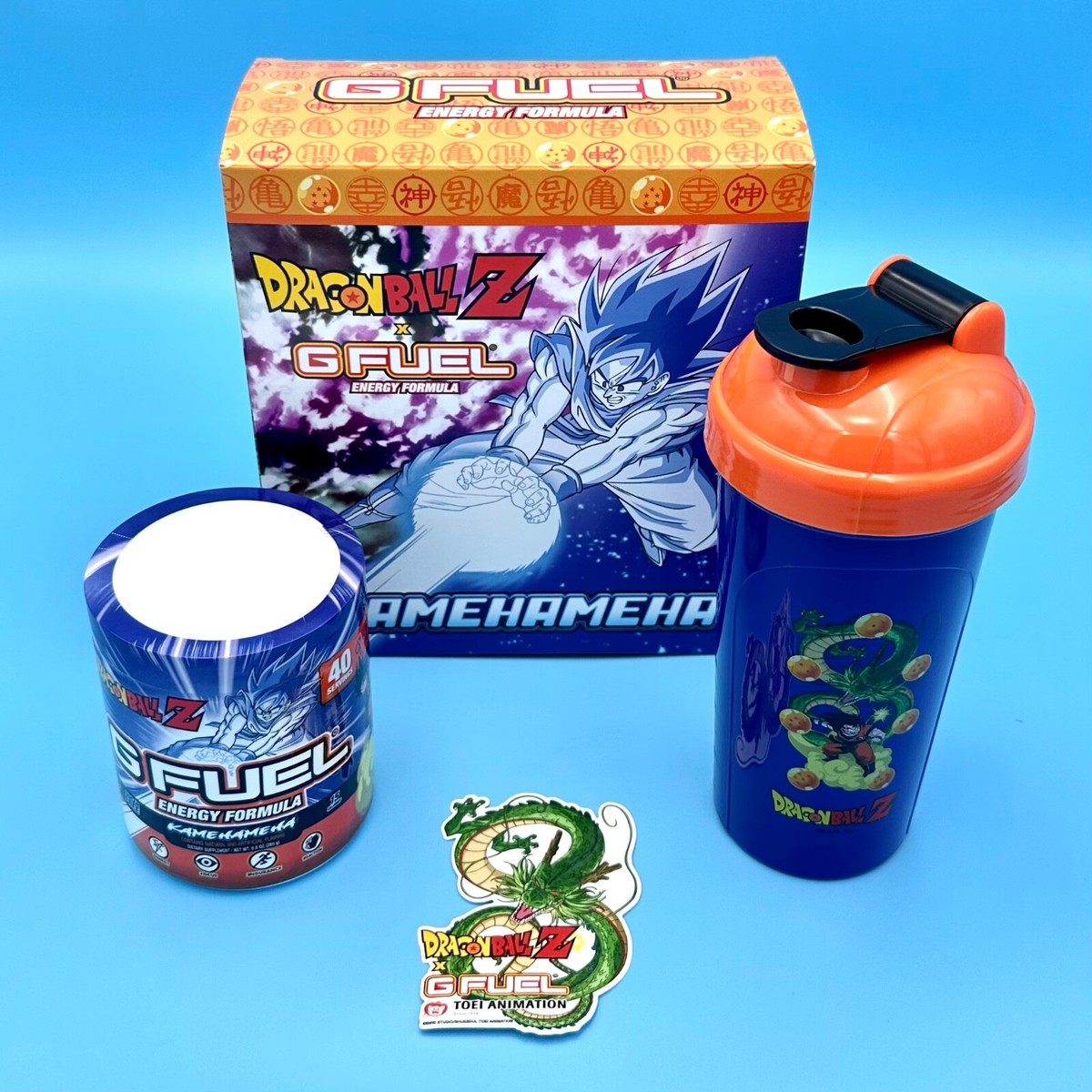 G Fuel Dragon Ball Z Goku Kamehameha Collector's Box Tub Shenron