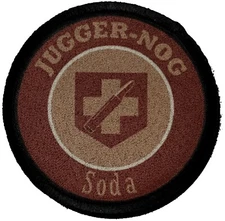 3" Jugger-Nog Soda Morale Patch Tactical Army Military Hook