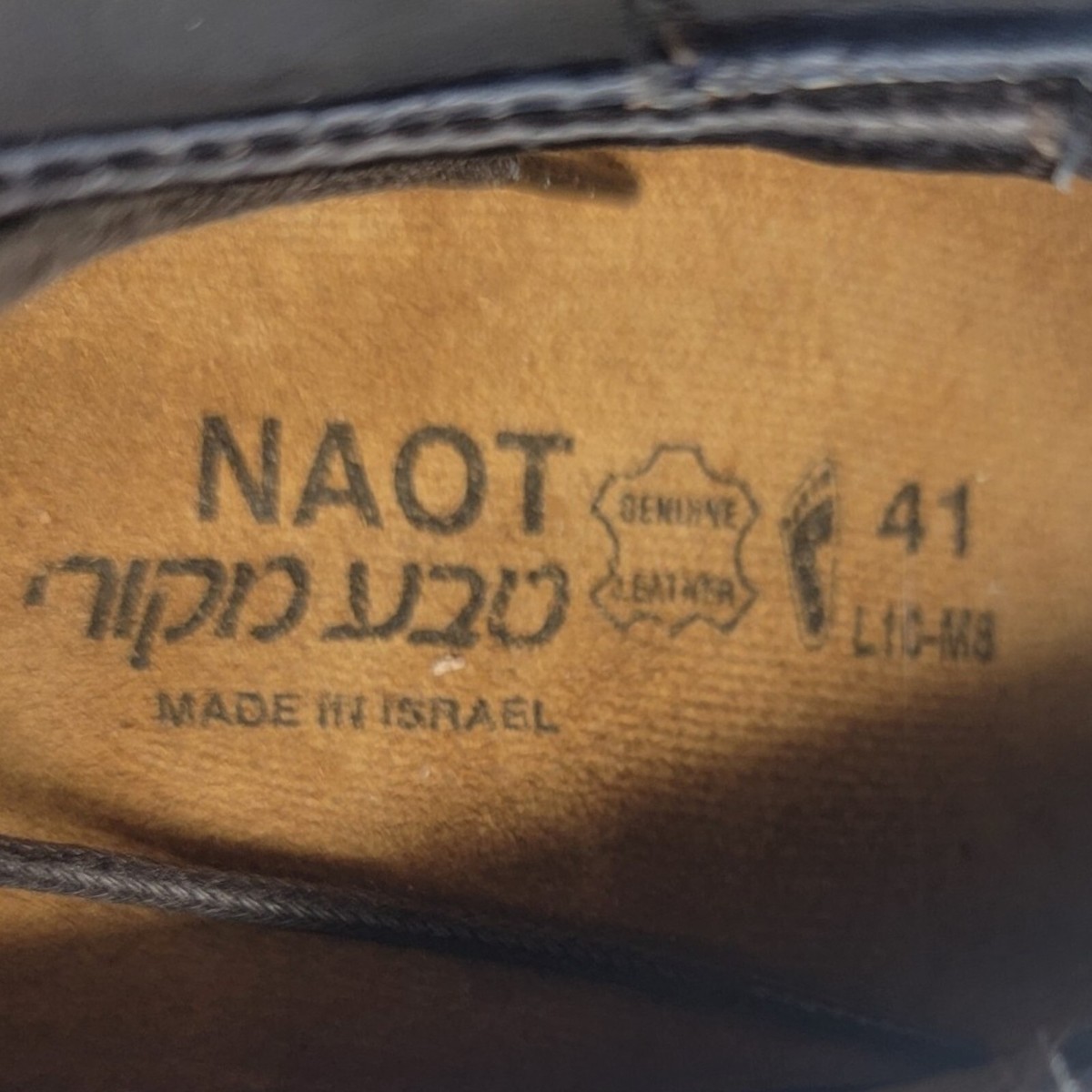 NAOT Shoes Men Size 41 Chief Ink Oxford Two Tone Fade Leather Made