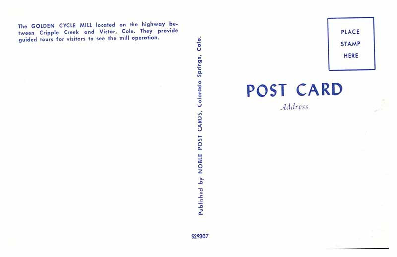 Postcard BUILDING SCENE Between Cripple Creek & Victor Colorado CO 10/19 AU0675 eBay