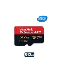 Sandisk 512GB Extreme Pro MicroSD Memory Card GoPro HERO10 Black Bones HERO11