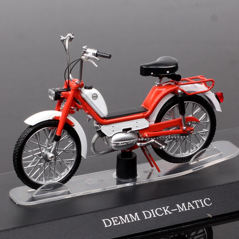1/18 Atlas Demm DickMatic 50 Cc Moped Mofa Motorcycle Diecast Toy Model Bicycle - Image 4 of 4