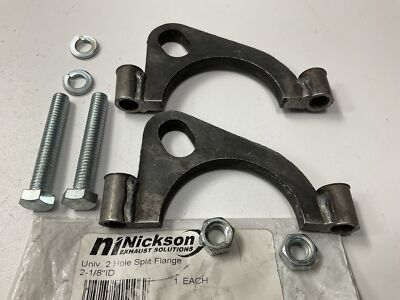 Nickson 15106 - 2-1/8'' ID Exhaust Flange (2.125'' ID),  2 Hole Flat Split
