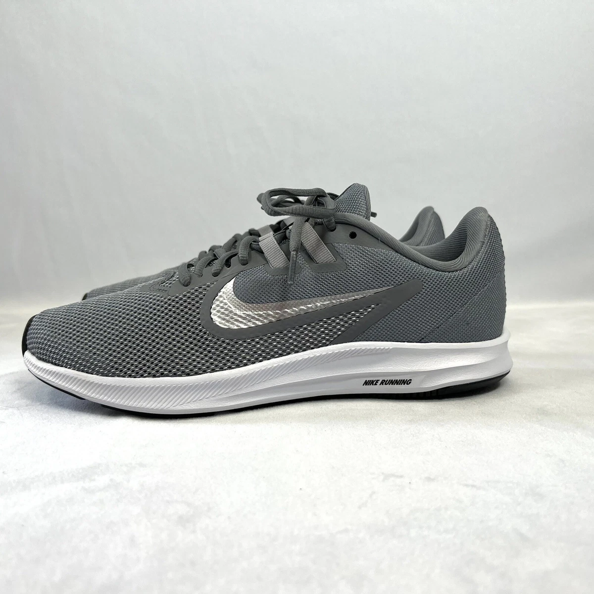 Womens Nike Downshifter 9 - Cool Grey Metallic Silver US Size 7.5 | eBay