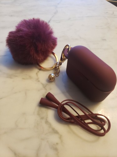 Filoto Burgundy premium silicone airpod pro case - Picture 2 of 5