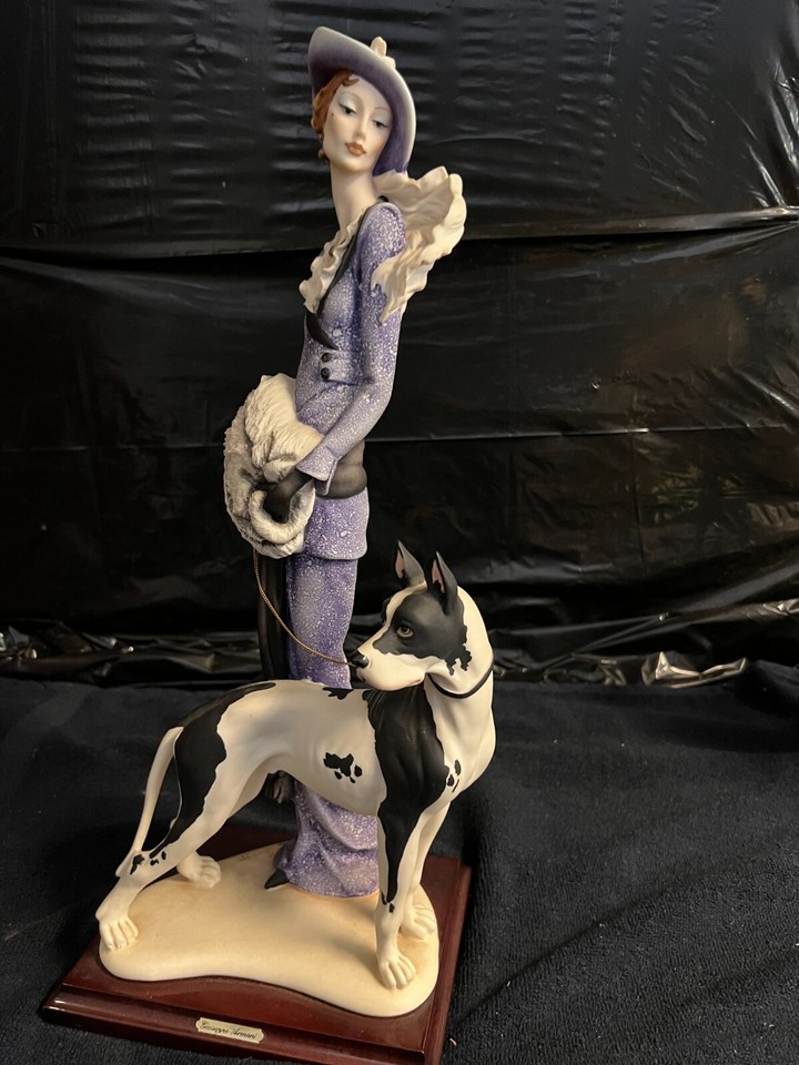 giuseppe armani statues "Lady with Great Dane " collectors edition eBay