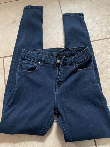Zara Jeans Damen 6 High Rise Dark Wash Blau Slim Fit Denim Jeans - Bild 2 von 8