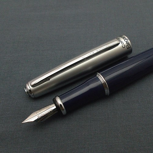 Camlin Elegante Fountain Pen with Semi-Flex Nib - Blue - Picture 4 of 14