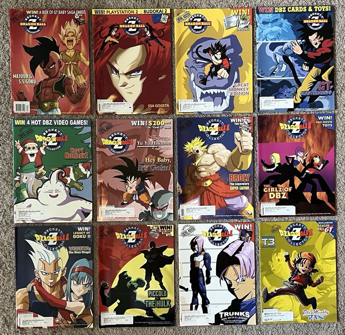 Beckett Dragon Ball Z Collector Magazine, 12x Issues (May 03-Apr