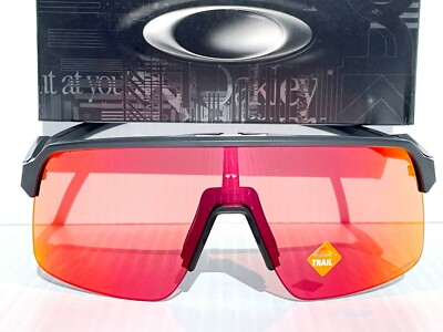 NEW Oakley SUTRO LITE Matte Carbon Rimless PRIZM Torch Red Golf Sunglass 9463-04