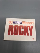 Go with a winner! Rocky Nelson Rockefeller political sticker historic cool!