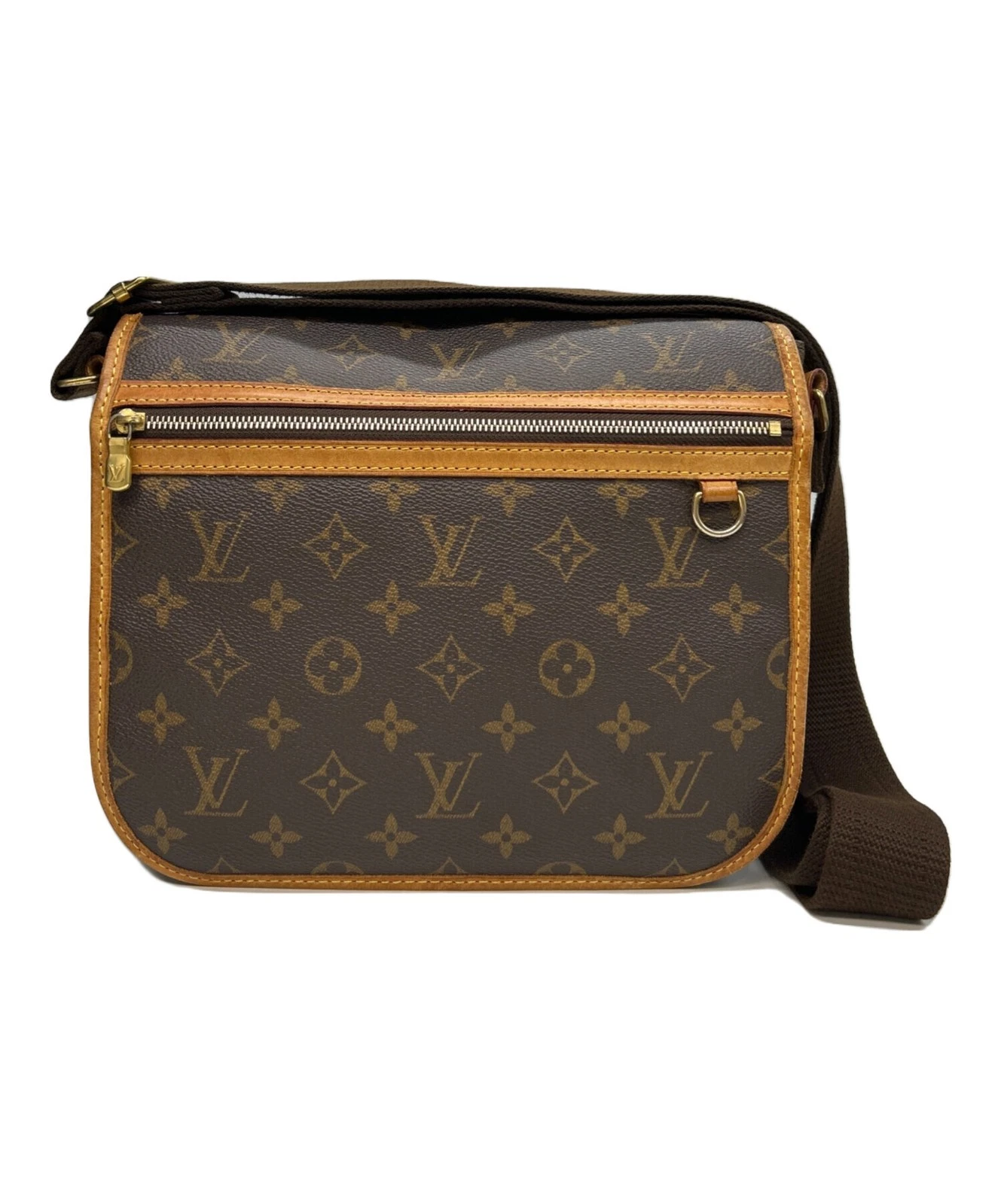 Vuitton — Louis Vuitton Monogram Shoulder Bag M40106 Coated Canvas Brown #TFB4690