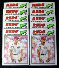 🔥⚾ Chase Burns 2026 Topps Heritage Rookie Card Lot x10 RC Cincinnati Reds