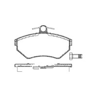 Bremsbelagsatz Scheiben 16 Mm Triscan Iam-Expertise FüR U.A. Vw Golf