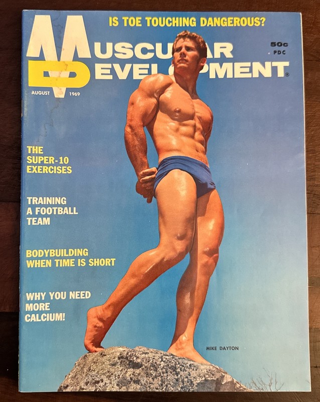 Muscular Development August 1969 Mike Dayton Vintage Bodybuilding Gay Interest