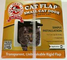 Cat Flap Small Cat Door By Ideal Pet Products 61/4" x 61/4" Up To 20lbs