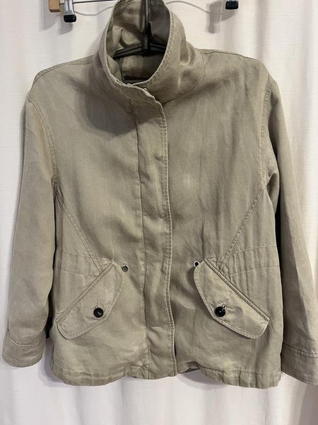 Women Massimo Dutti Jacket Beige Cotton 38 / M /