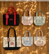 Trader Joe's Canvas Tote Bags 2026 Pastel Mini Classic Navy Red Insulated