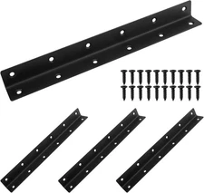 L Bracket Heavy Duty Corner Brace 4 Pack 10.8" Metal Shelf Bracket Angle Bracket