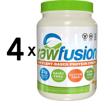 4 x SAN RawFusion, Vanilla Bean - 900g (44,44 EUR/kg)