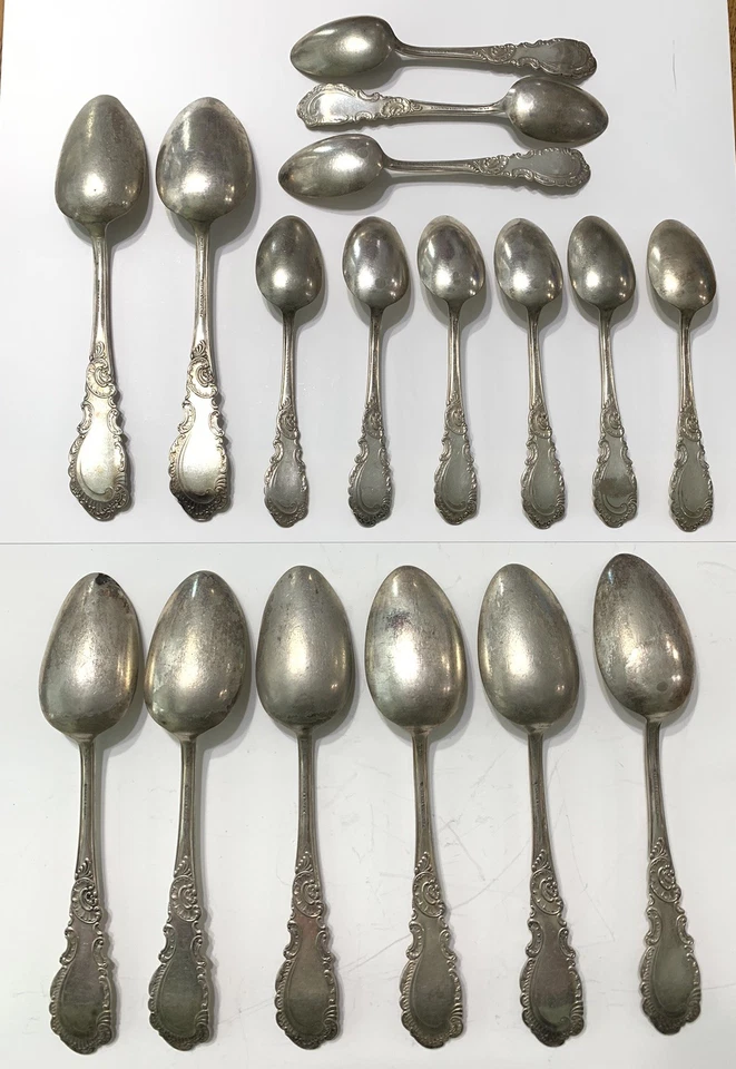Sommer & Pierik and Rogers & Hamilton Silverplate Spoons Monogramed - Image 2 of 4