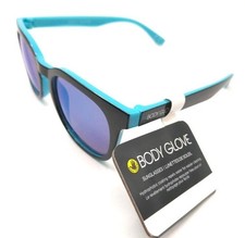 Foster Grant BODY GLOVE Mirrored Black Blue Sunglasses NEW BGPC 2205 BLU