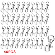 40PCS Swivel Snap Hooks Dog Leash Clips Dog Leash Clasp Dog Leash Snaps Hooks