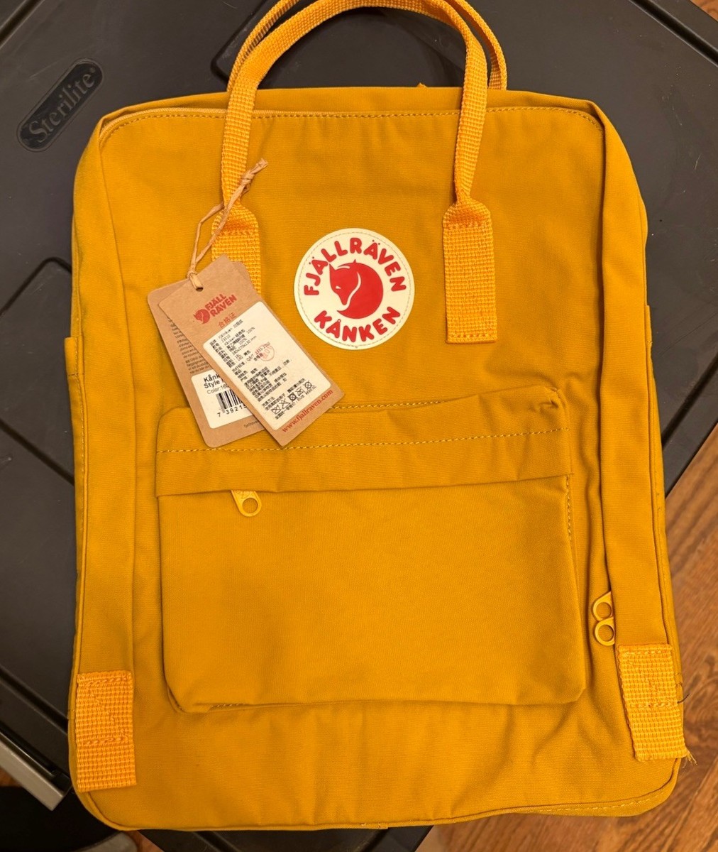 Fjallraven Kanken Original Backpack for Everyday Yellow New With 