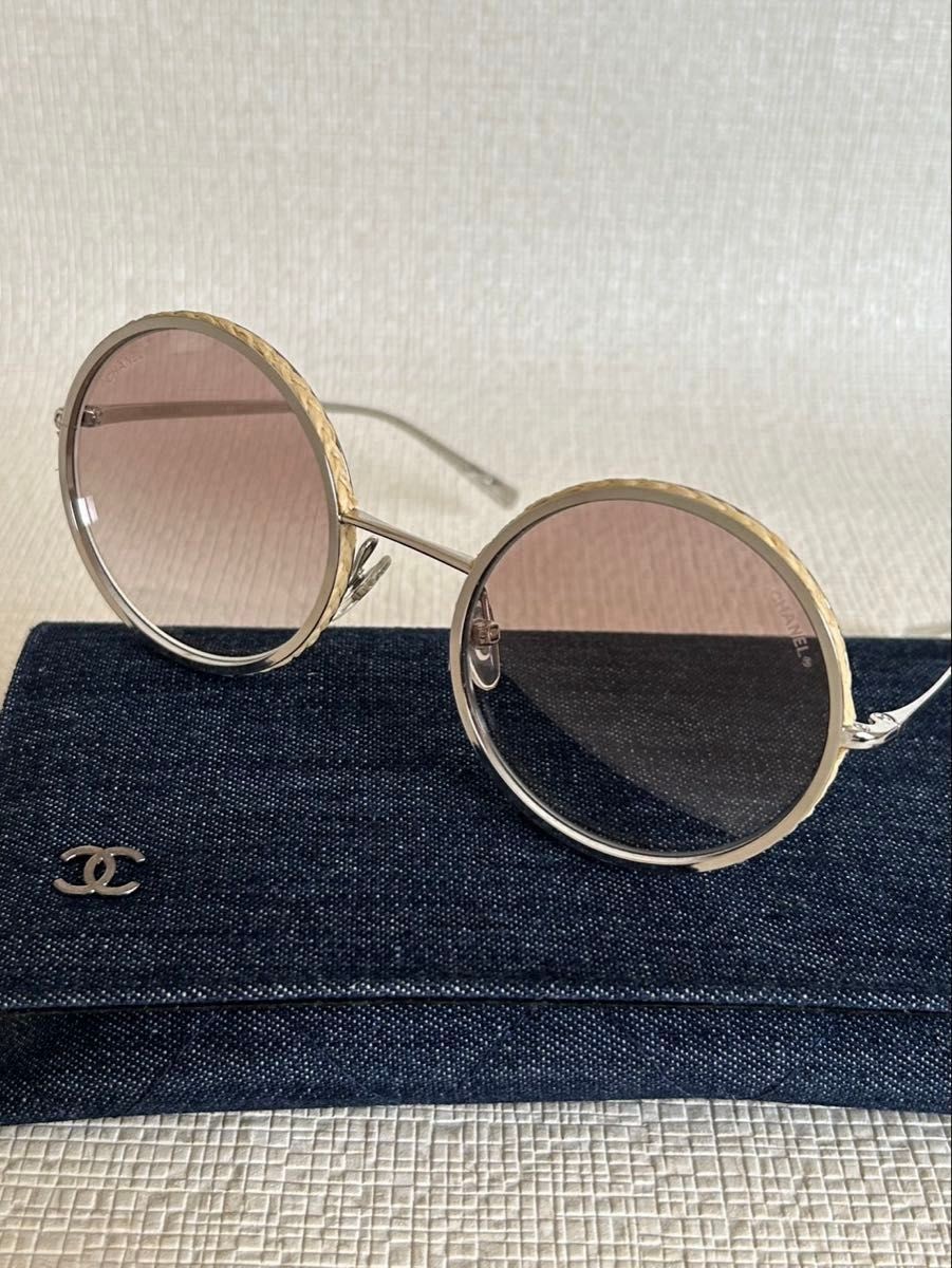 Chanel Round Sunglasses 4250 Classic Black Designer Shades