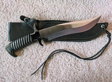 Gil Hibben Black Silver Highlander Bowie UC627-B Original Box and Sheath