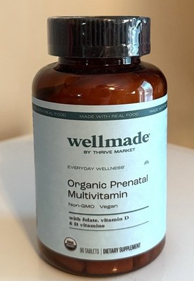 WELLMADE (THRIVE MARKET) ORGANIC PRENATAL MULTIVITAMIN (90 TABLETS) EXP 07/2027