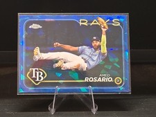 Amed Rosario 2024 Topps Chrome Sapphire Update Tampa Bay Rays #USCS62