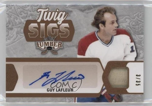 2021-22 Leaf Lumber Twig Sigs Bronze /35 Guy Lafleur #TS-GL1 Auto HOF