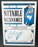 2023 Panini National Treasures Cameron Dicker #NN-CDI Notable Nicknames /49 Auto