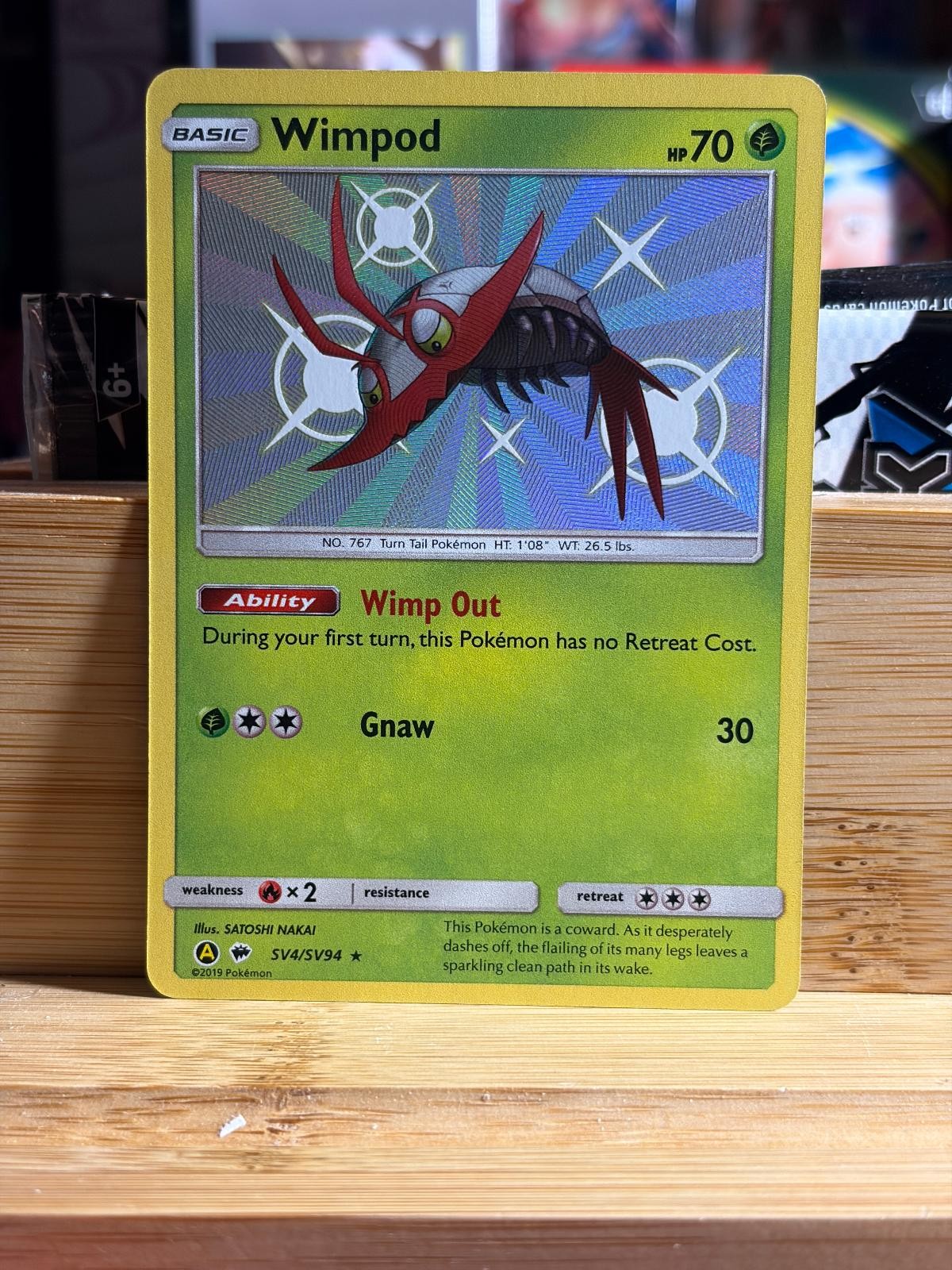 WIMPOD SV4/SV94 Hidden Fates Shiny Vault BABY SHINY RARE Pokemon TCG NM