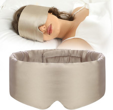 SECZIPE 100 Mulberry Silk Sleep Mask Eye Mask for Women Man with Adjustable Ban
