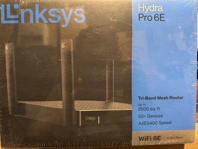 Linksys Hydra Pro 6E Tri-Band Mesh Router (WiFi 6E) (MR75MS)