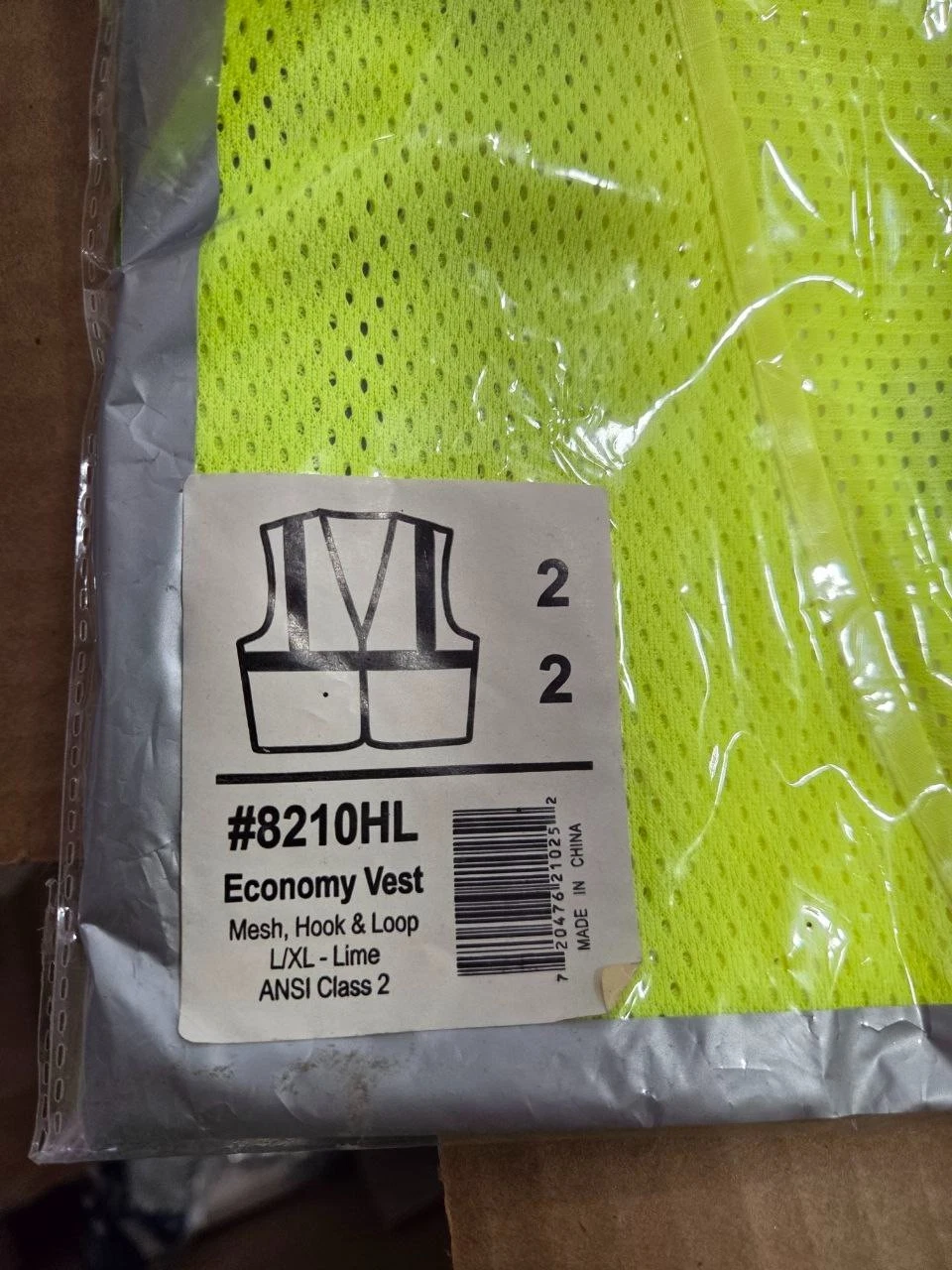 15 - GloWear 8210HL Hi-Visibility Reflective Safety Vest, L/XL image 3