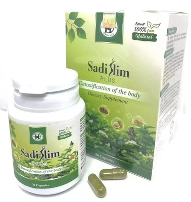 100% Authentic Organic Sadi Slim Plus Weight Loss Supplement Detox Free Shipping