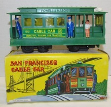 San Francisco Cable Car Souvenir Toy in Box, Friction Powered