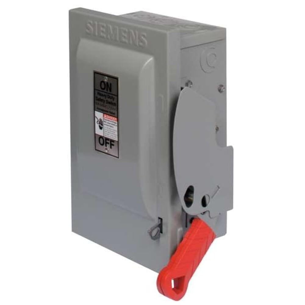 Pole Button Sign Siemens HNF362 60-Amp 3 Pole 600v Wire Non-Fused HD Safety Switches ...