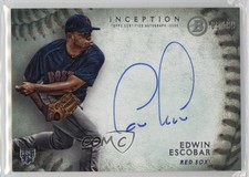 2015 Bowman Inception Rookie Green 5/99 Edwin Escobar #RA-EE Auto n1u