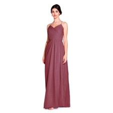 Adrianna Papell Floor Length Sweetheart Bridesmaids Gown Marsala Size 26