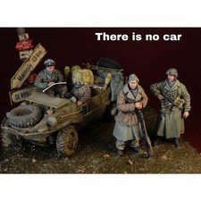 Handmade 1/35 WWII German Soldiers 4 Figure Unassembled Unpainted Resin Model