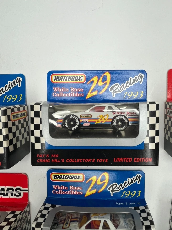 MATCHBOX SUPERSTARS LOT OF 7 NASCAR 1/64 SCALE RACE CARS NEW MOC - Image 3 of 4